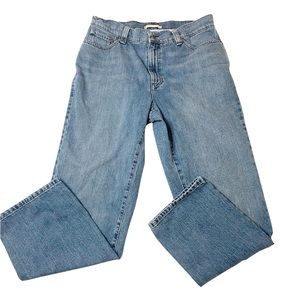 LL Bean Mens Jeans‎ Blue Denim Classic Fit Style 505084  34X30